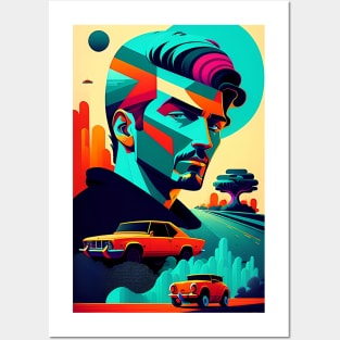 Man Drive Posters and Art